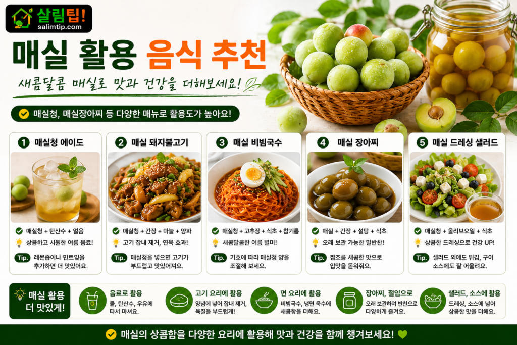 매실 활용 음식 추천