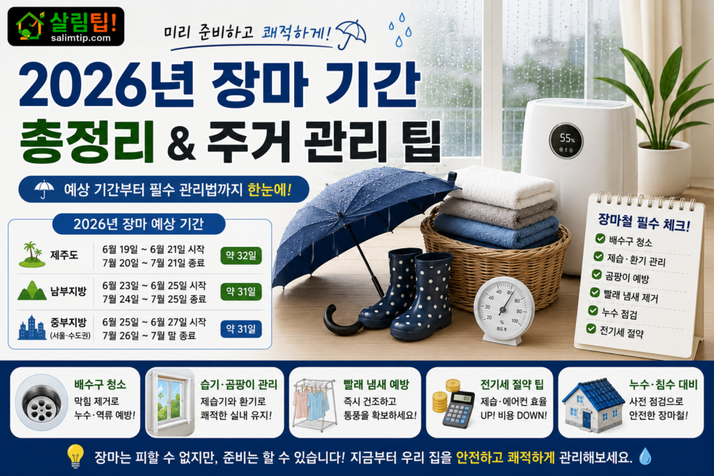 2026년 장마 기간