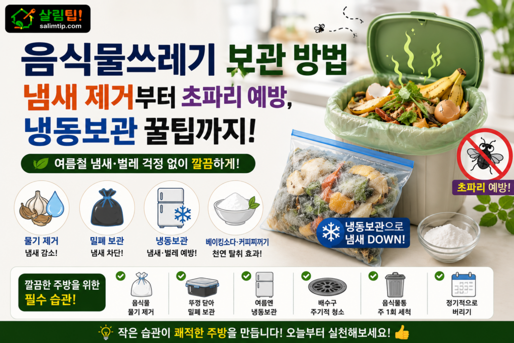 음식물쓰레기 보관 방법