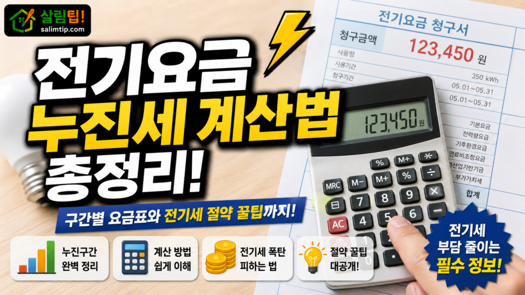 전기요금 누진세 계산법