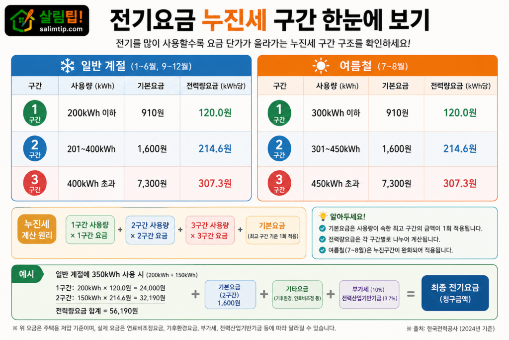 전기요금 누진세 구간