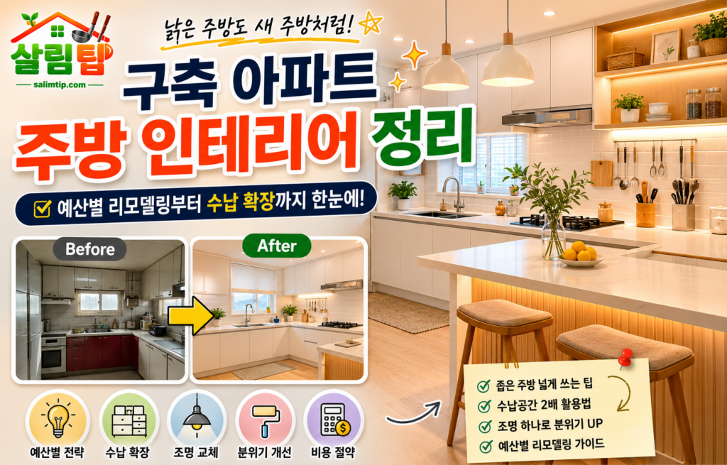 구축 아파트 주방 인테리어