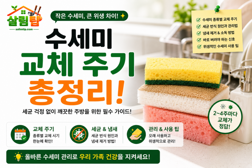 수세미 교체 주기