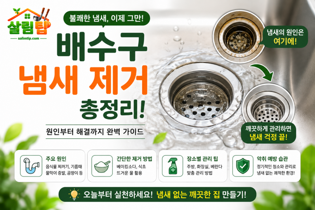 배수구 냄새 제거