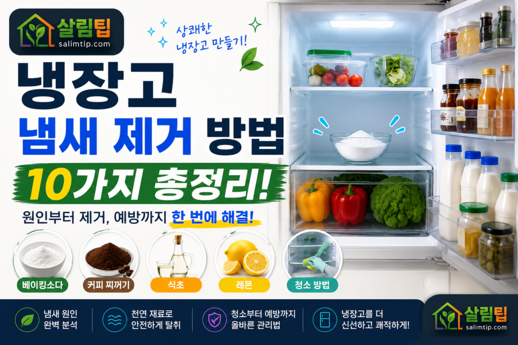 냉장고 냄새 제거 방법