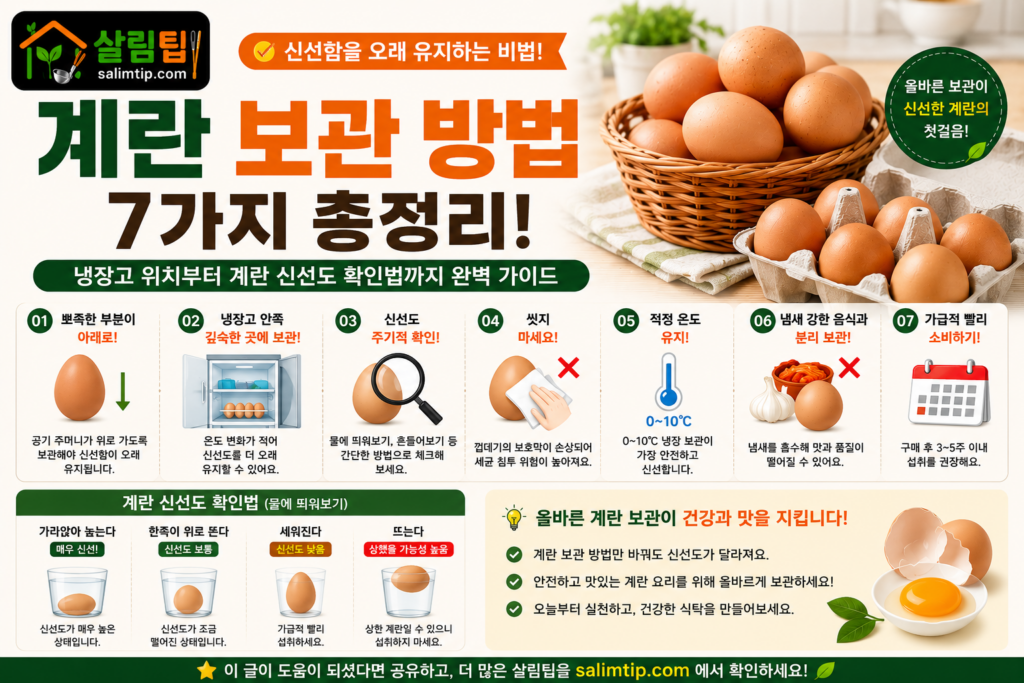 계란 보관 방법