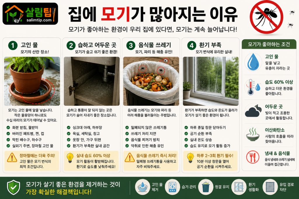 집에 모기가 많아지는 이유 이미지
