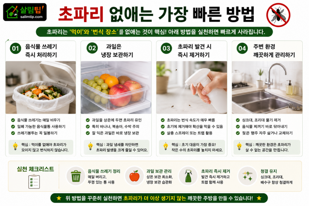 초파리 없애는 가장 빠른 방법