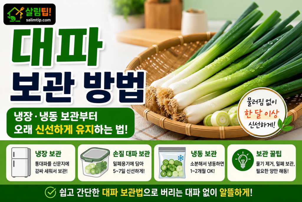 대파 보관 방법