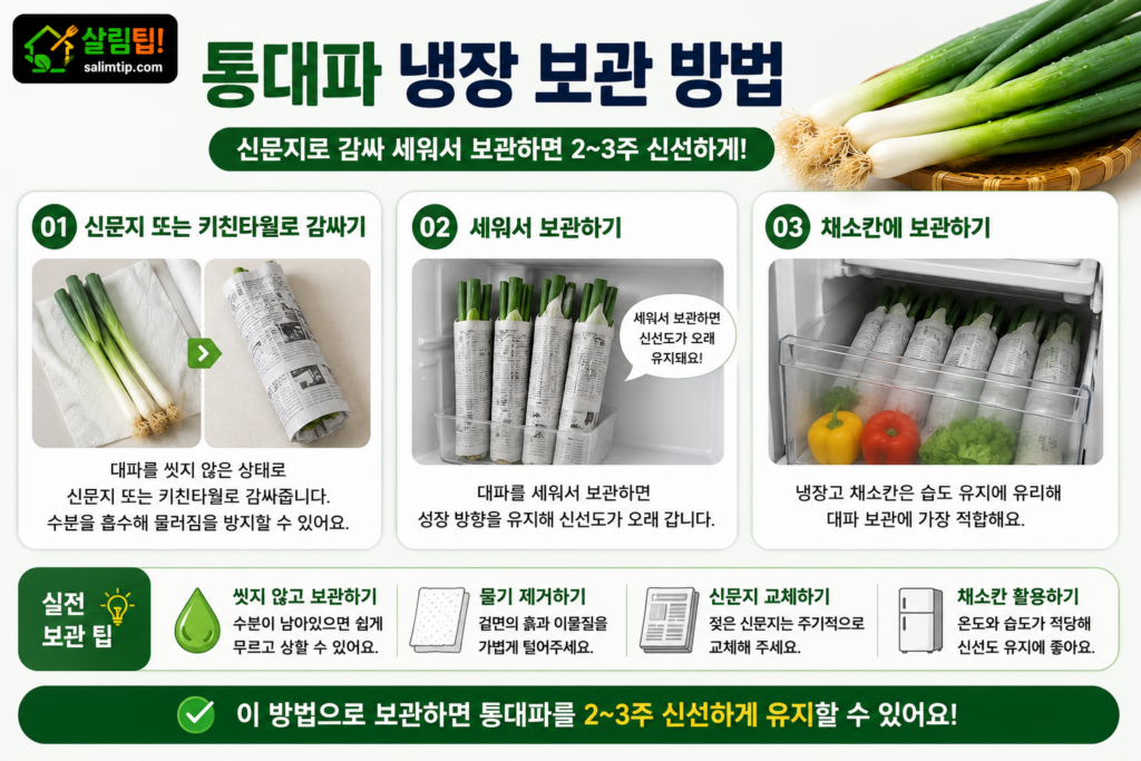 통대파 냉장 보관 방법 