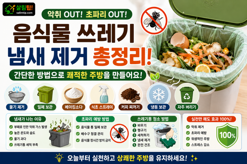 음식물 쓰레기 냄새 제거