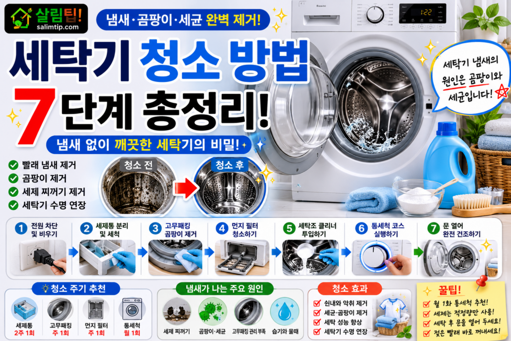 세탁기 청소 방법