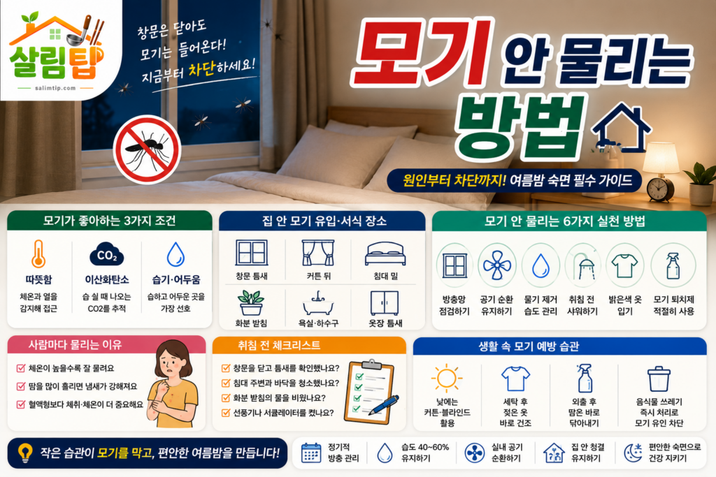 모기 안물리는 방법