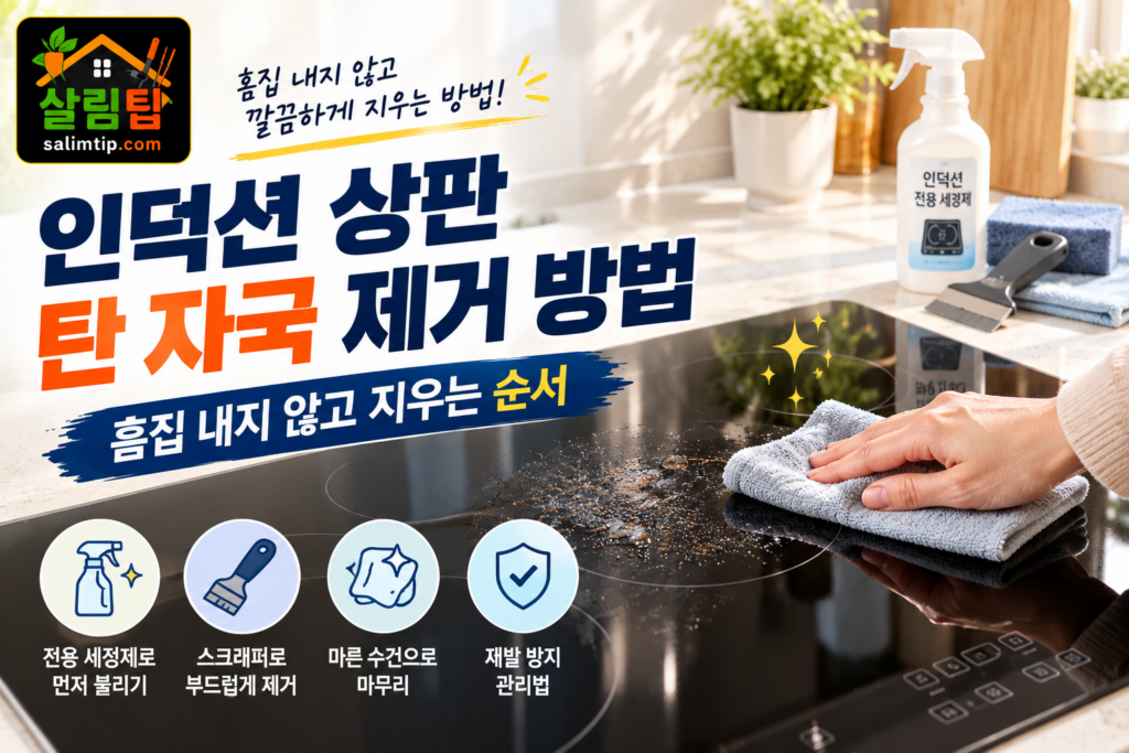 인덕션 상판 탄 자국
